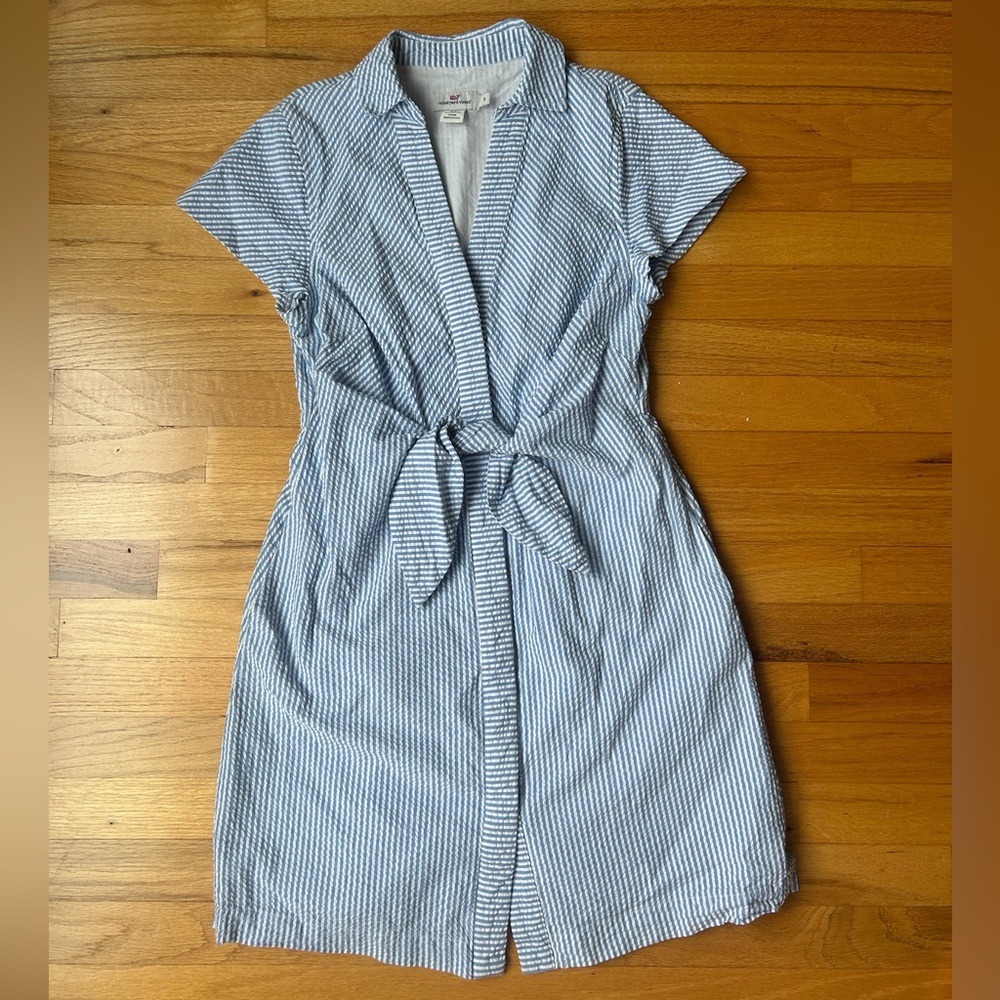 Vineyard Vines Blue and White Striped Dress